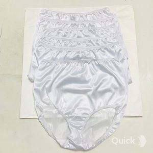 New Smart Fit White Solid Vintage Briefs - 6 pcs Set